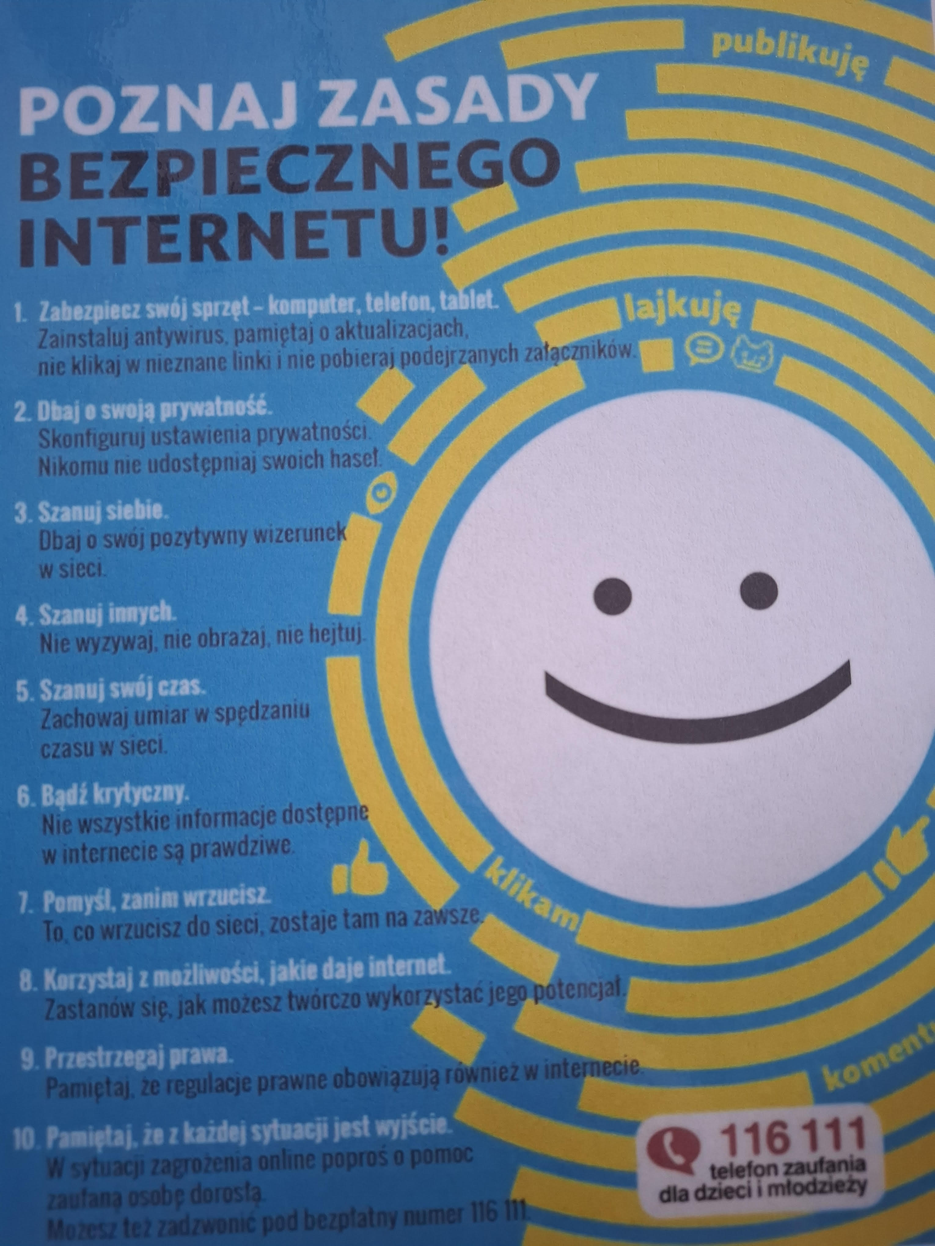 Opis zasad bezpieczeństwa w internecie