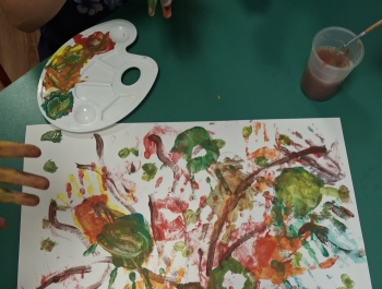 Kreatywne brudzenie- prowadząca Lucyna Dziergas - zdjęcie5