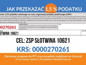 Przekaż 1,5% podatku na naszą placówkę - zdjęcie2