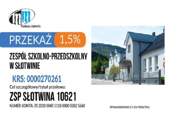 Przekaż 1,5% podatku na naszą placówkę - zdjęcie1