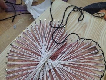 Zajęcia z techniki. Klasa 5 – Zdrowy posiłek, Klasa 6 – String art (nitkografia) - zdjęcie4