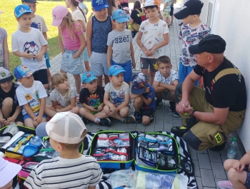 Spotkanie ze strażakami z OSP Słotwina - zdjęcie4