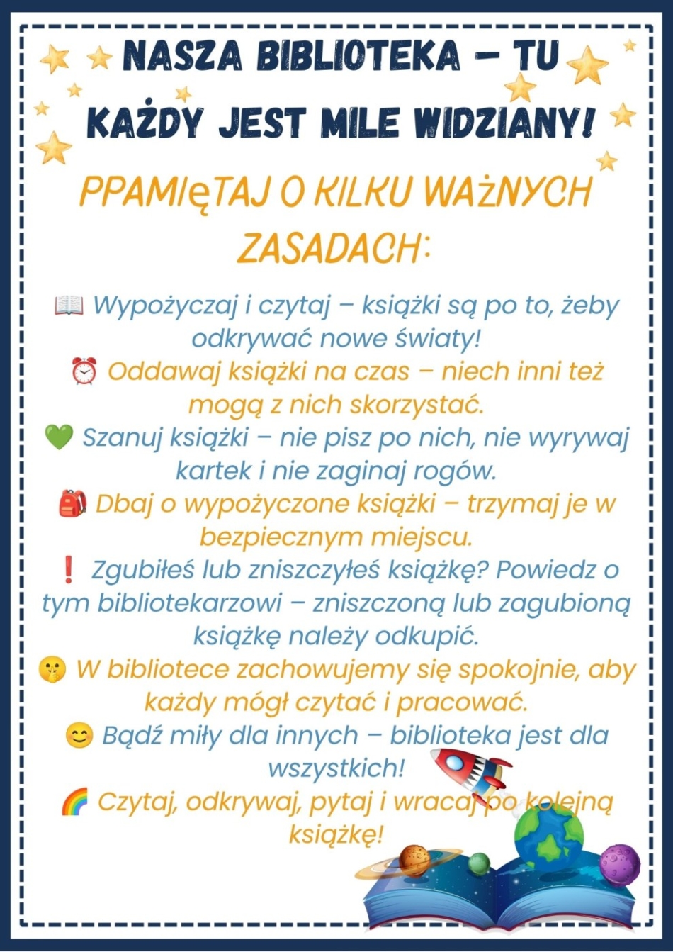 Zasady biblioteczne.