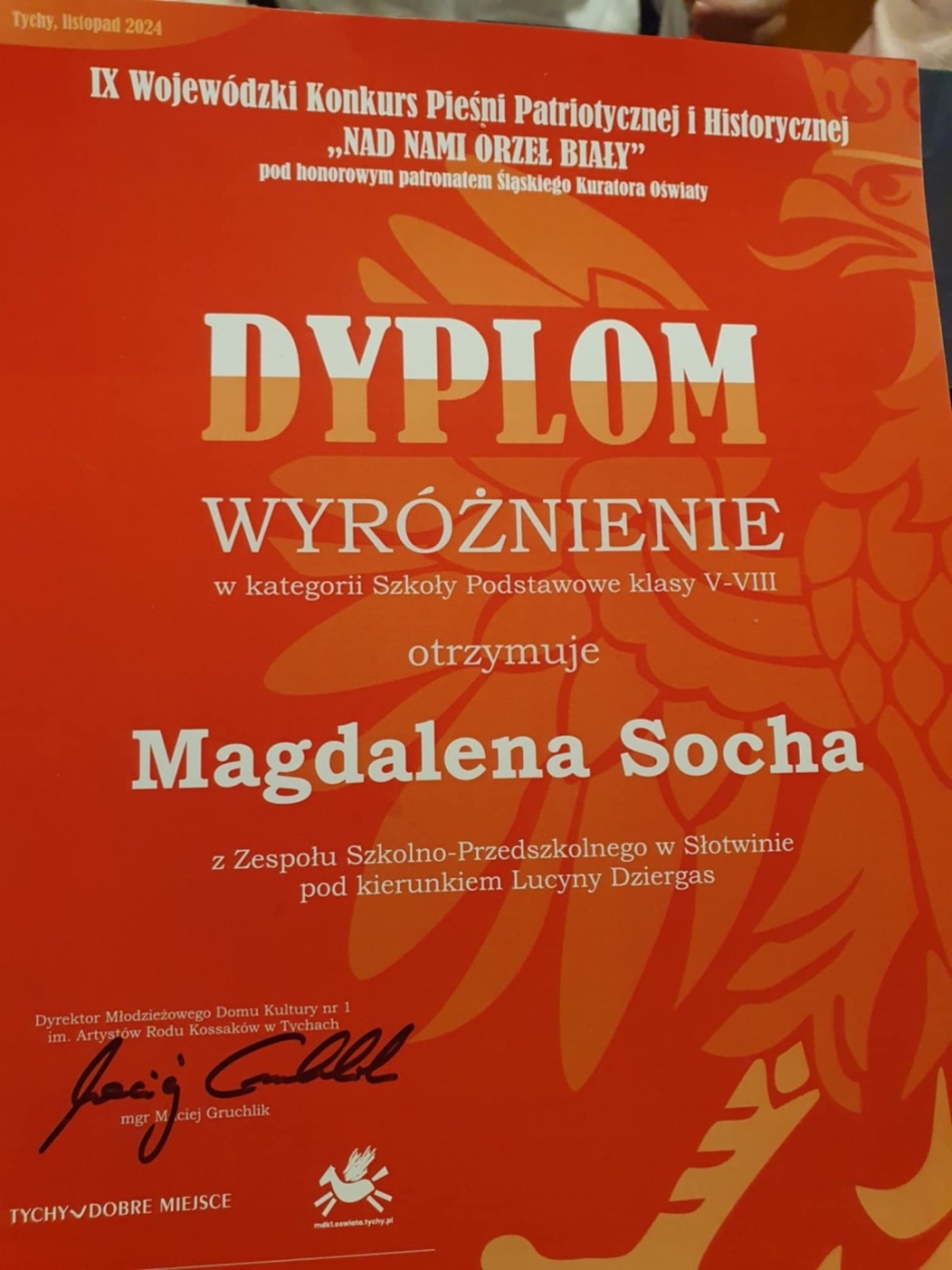 Wojewódzki Konkurs Pieśni Patriotycznej i Historycznej