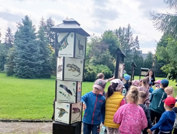 Wycieczka przedszkolaków do Nadleśnictwa Węgierska Górka5