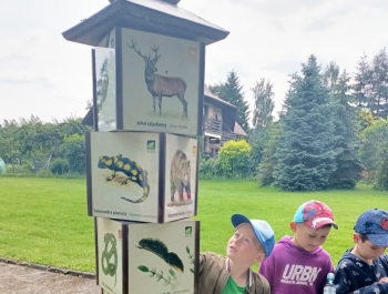 Wycieczka przedszkolaków do Nadleśnictwa Węgierska Górka4
