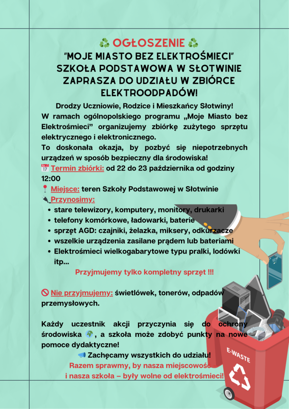 ZBIÓRKA ELEKTROŚMIECI
